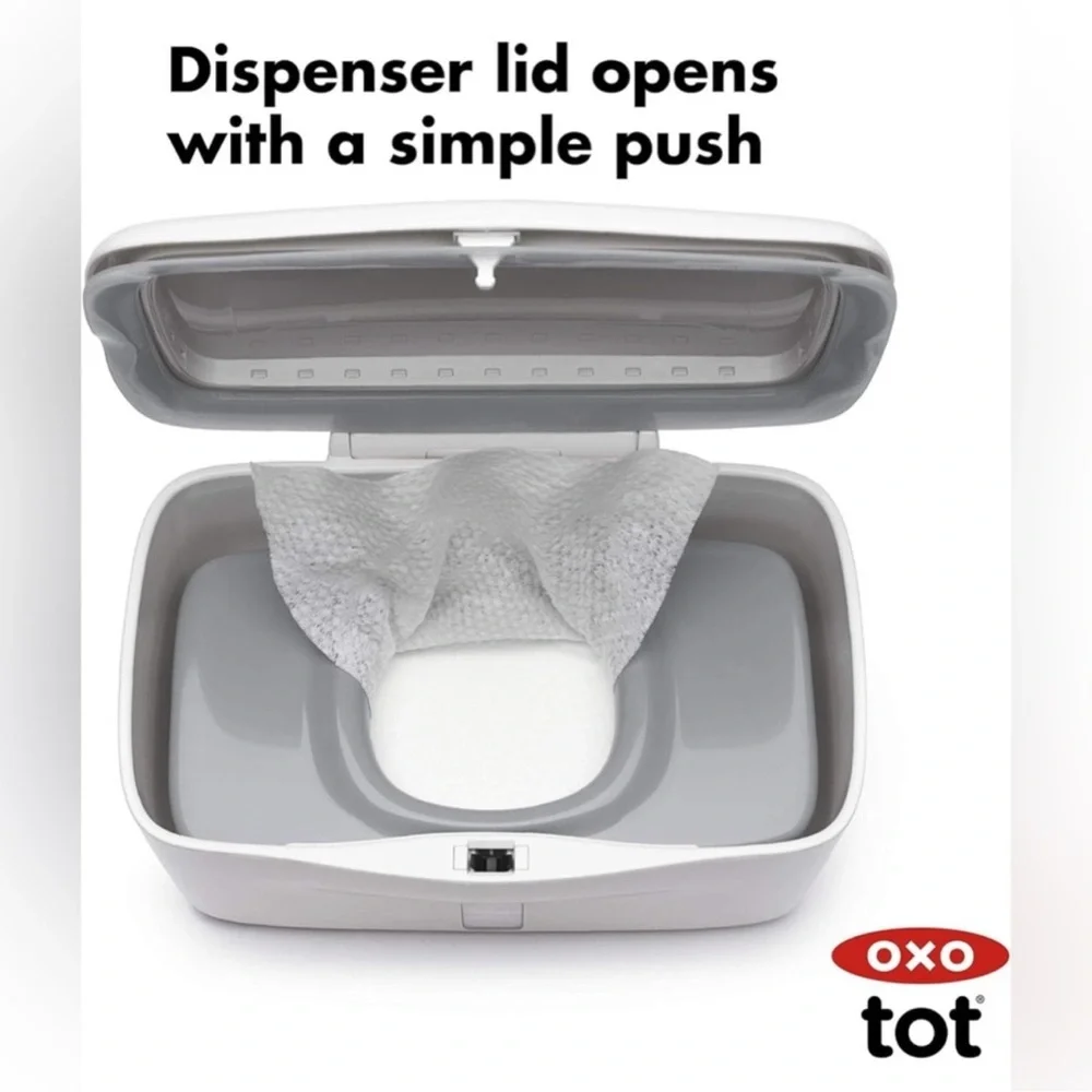 OXO White and Blue Wipe Dispenser
